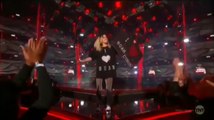 Miley Cyrus introducing her sister Noah at the iHeart Awards 2017