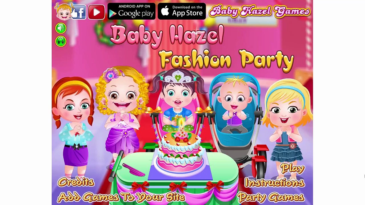 Детские желто мода партии играть онлайн Baby Hazel игры прохождение
