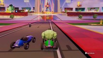 Siyah Örümcek Adam ve Yeşil Dev Hulk Disney Parkurunda (Çizgi Film Tadında - Türkçe Dublaj)