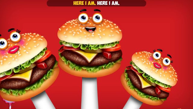 The Finger Family Burger Family Nursery Rhyme | Burger Finger Family Songs