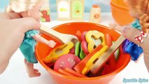 Learn colors learn names of fruits and vegetables make toy salad velcro wooden play food