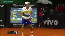 Ce tennisman sert à la cuillère pour la balle de match - Pablo Cuevas