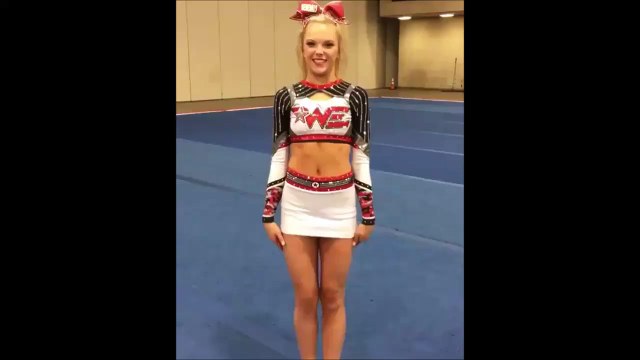 Cette gymnaste n'arrete pas de rebondir... Enchainement de sauts