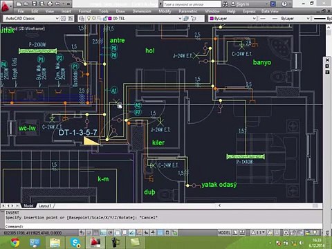 AUTOCAD ELEKTRİK PROJE ÇİZİM 9