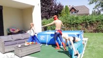 Spiderman and Frozen Elsa vs POLICE Maleficent and JOKER! Superheroes in RealLife Prank