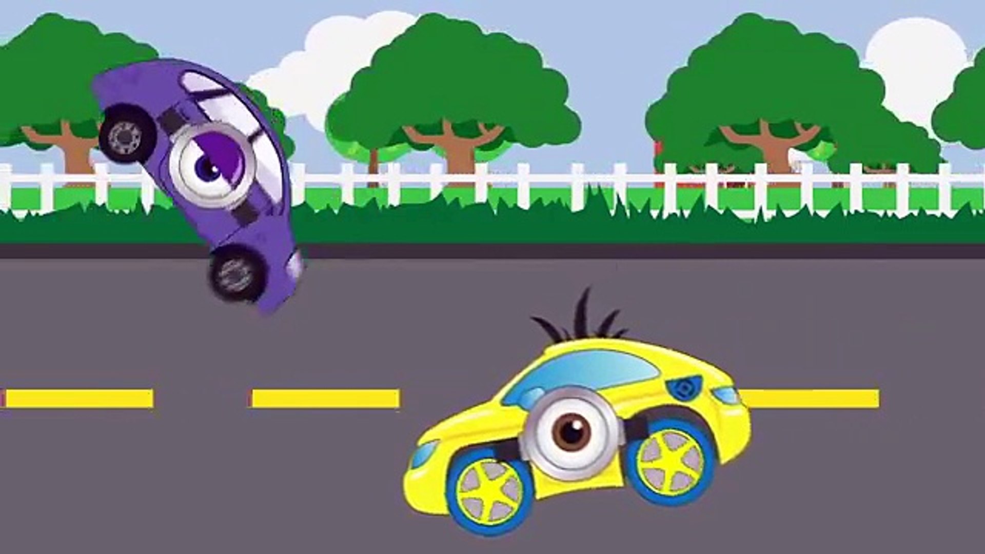 ⁣Kids Cars:☺ Minion Car challenge, Spiderman car, Darth Vader car, Batman Car ☺| Cars and Kids |