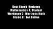 Best Ebook  Horizons Mathematics 4, Student Workbook 2  (Horizons Math Grade 4)  For Online
