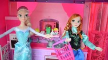 Frozen Elsa y Anna, Hombre Araña Kristoff en la Cena Romántico completo en Español