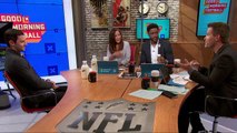 Alexander Rossi shares milk with the GMFB crew