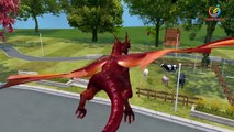 dragon Vs dinosaur Finger Family rhymes for nursery children animated English kids songs
