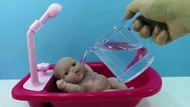 Baby Doll Bath time Learn Colors   Baby Doll Potty training Video