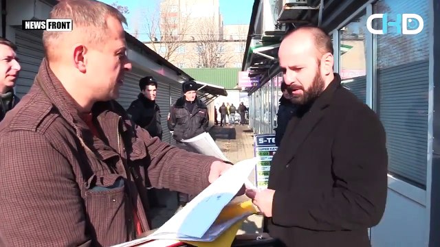 Як бойовики ДНР на ринку в Ясинуватій «віджимають» майно підприємців