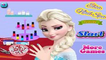 ♥ Disney Princess Frozen Elsa Nails Spa Game For Kids - Nail Art And Decoration Game