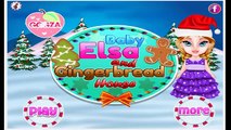 Dress Elsa Frozen Game Baby Elsa and Gingerbread House Frozen Pelicula