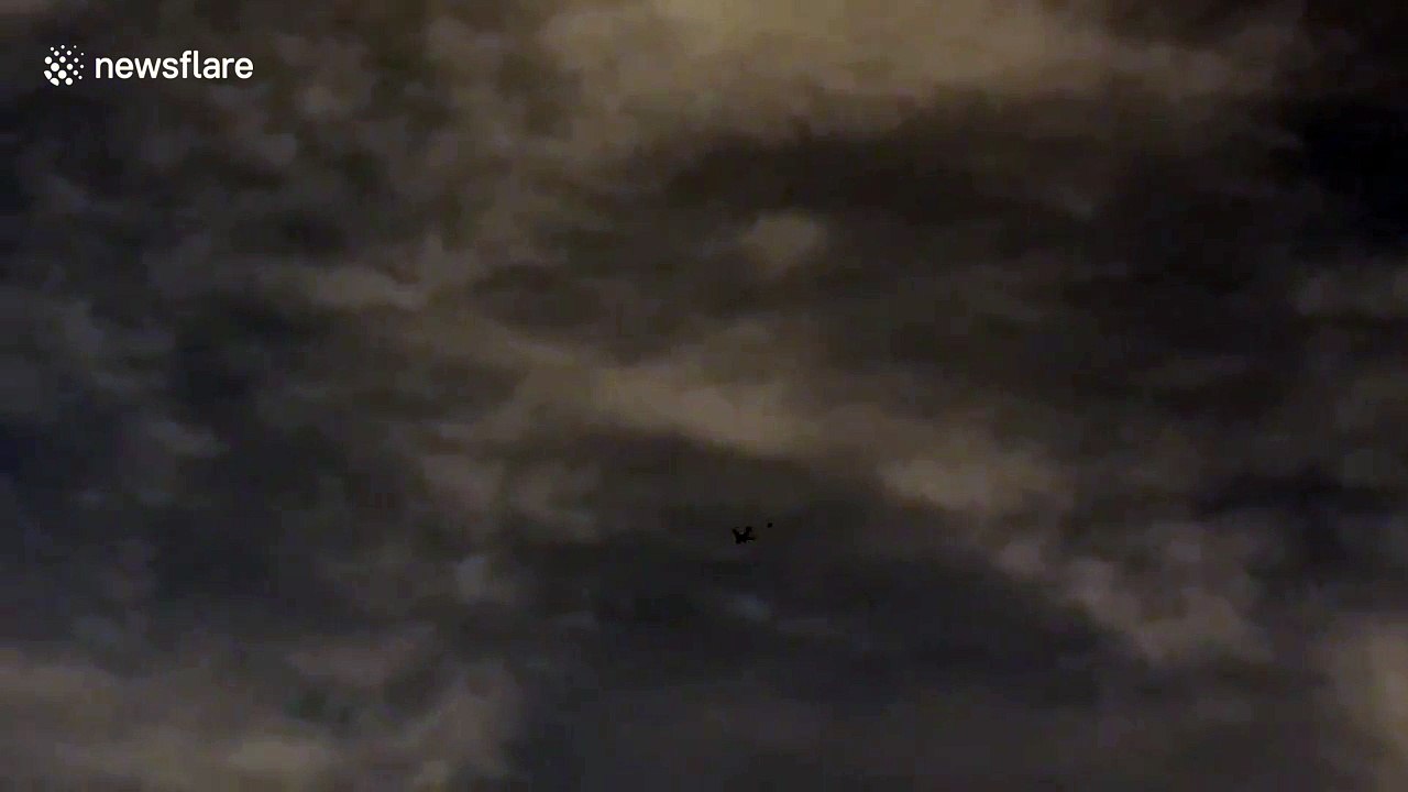 RAF fighter jets escort plane into Birmingham airport