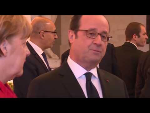 Versailles - Gentiloni a Versailles per vertice con Francia, Germania e Spagna (06.03.17)