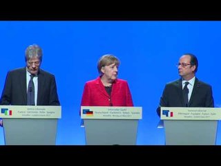 Versailles - Gentiloni a Versailles per vertice con Francia, Germania e Spagna (06.03.17)