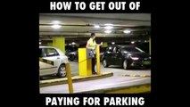 How to get out without paying for parking fees