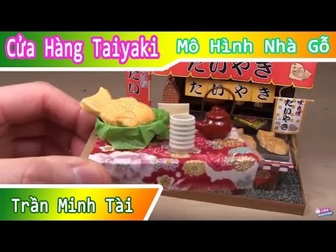 Bộ mô hình cửa hàng taiyaki của nhật bản | Mô Hình Nhà Gỗ DIY