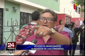 Inmediaciones de comisarías continúan siendo depósito informal de vehículos