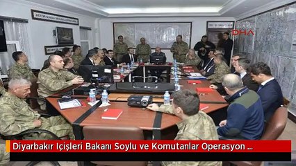 Diyarbakır Içişleri Bakanı Soylu ve Komutanlar Operasyon Bölgesi Lice' De