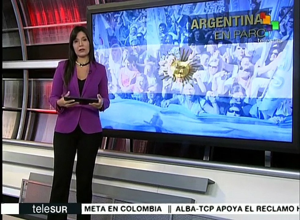 Argentinos marchan contra la política del pdte. Mauricio Macri