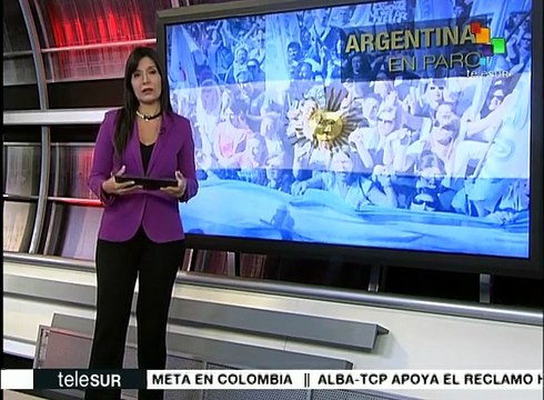 Argentinos marchan contra la política del pdte. Mauricio Macri