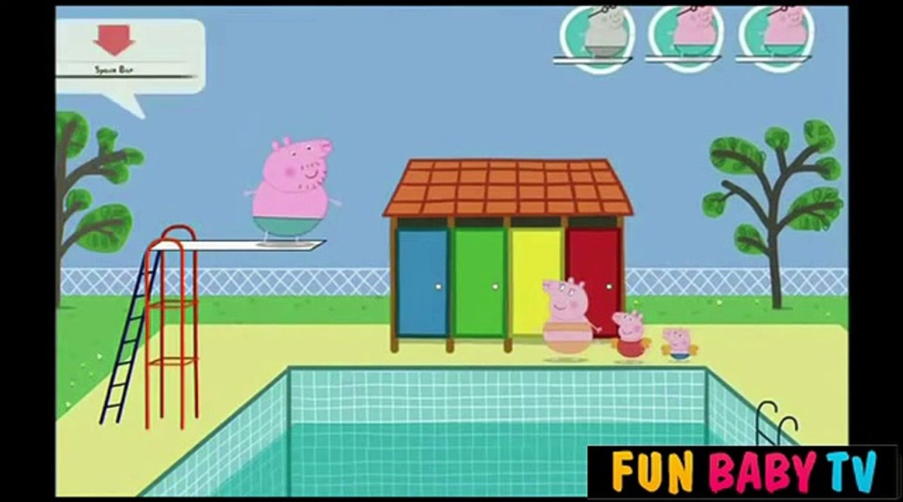 Peppas Pig Daddy Diving Time - Peppa Pig English Episodes