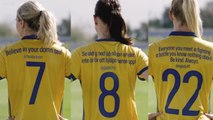 Swedish Women’s Team Replaces Jersey Names With Motivational Tweets