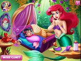Ariel Baby Feeding Disney Princess The Little Mermaid Cartoon Games For Kids