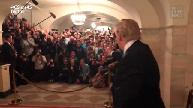 Les visiteurs de la Maison blanche ont eu droit à une surprise... présidentielle