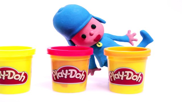 Pocoyo Play doh STOP MOTION video Surprise egg. Animación de Pocoyo y Pato con Plastilina