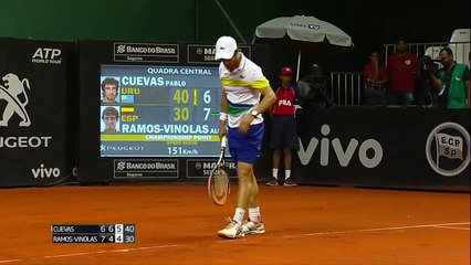 tennis-i.com Подача Пабла Куэваса на Paribas Open-2017