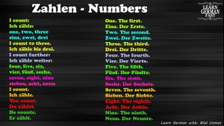Learn German Fast: Numbers