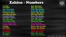 Learn German Fast: Numbers