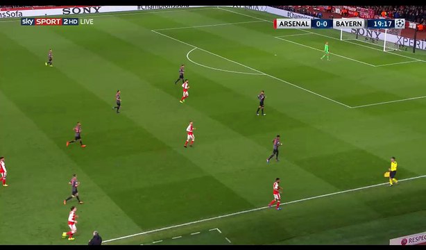 Theo Walcott Goal HD - Arsenal 1-0 Bayern Munich - 07.03.2017