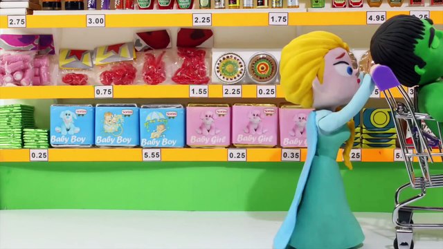 Frozen Elsa & Anna CUT DRESSES! w_ Spiderman Joker Disney Princess Spidergirl Superhero Fun Movies