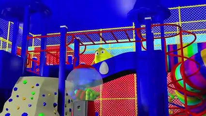 Learn Colors Collection 1 HOUR w/ Giant Slide 3D For Kids Color Balls Indoor Playground Egg Surprise