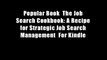 Popular Book  The Job Search Cookbook: A Recipe for Strategic Job Search Management  For Kindle