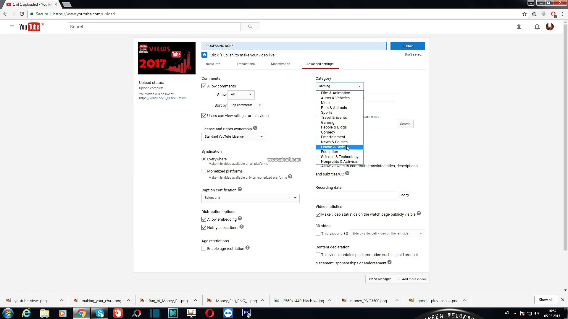 ⁣How To Upload Videos To YouTube And Make Money 2017