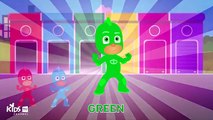 Learn Colors Children PJ Masks Gekko Face Paint Finger Family Song Nursery Rhymes Video Eg