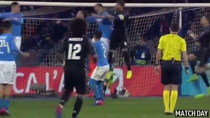 Napoli vs Real Madrid 1-2 Second Goal Sergio Ramos !!!