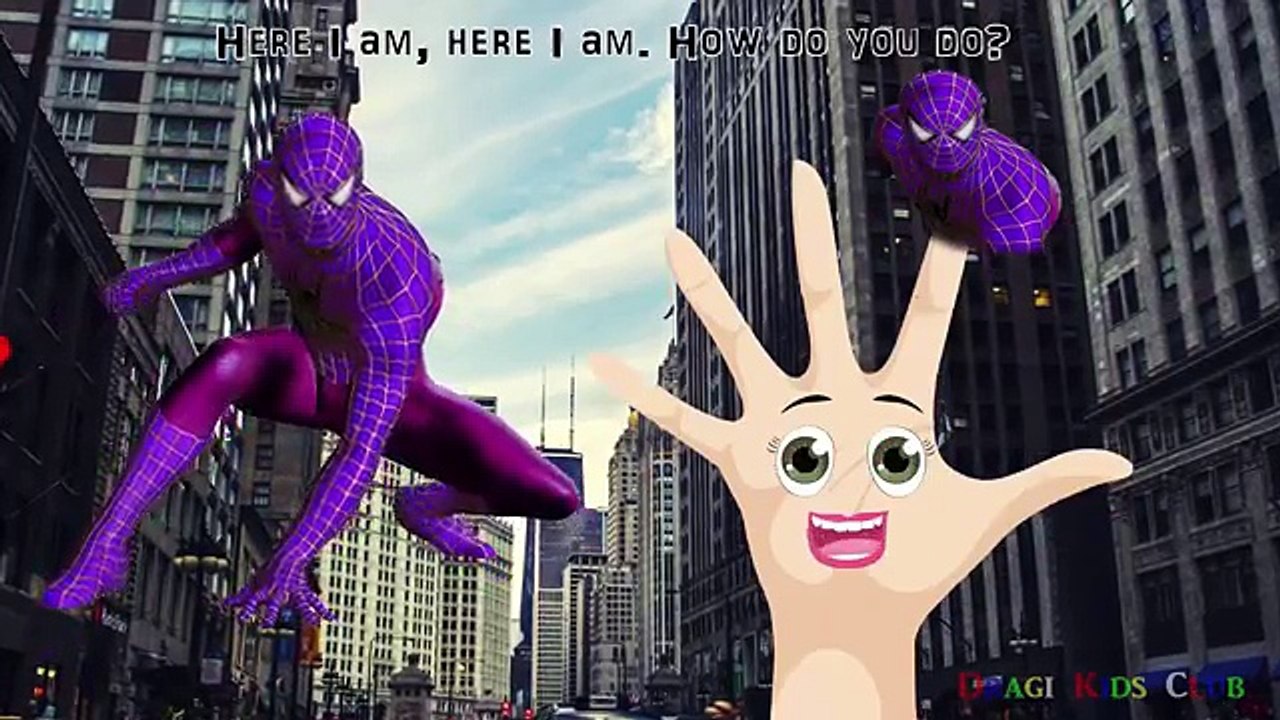 Finger Family Crazy Spiderman Nursery Rhymes | Spiderman Finger Family Song for Children