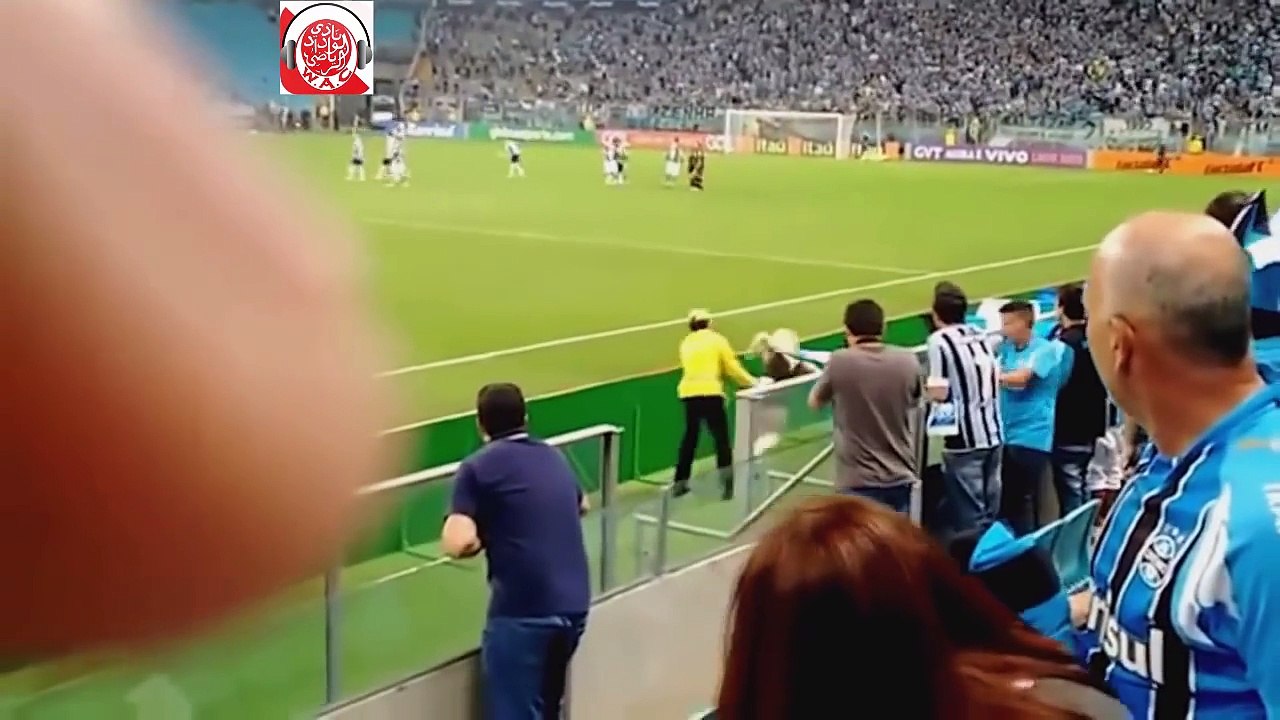 فتاة مجنونة تنزل الى الملعب