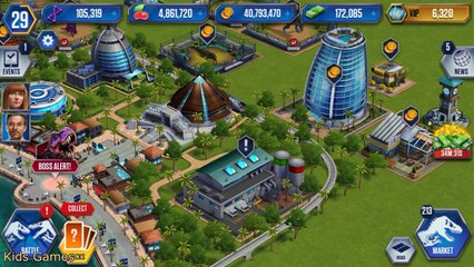 MEGALODON SHARK Vs OMEGA T.REX BOSS BATTLE - Jurassic World The Game Ep 4 HD