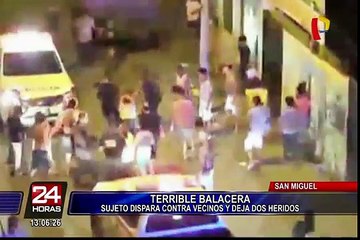 San Miguel: confusa discusión desata balacera que dejó dos heridos