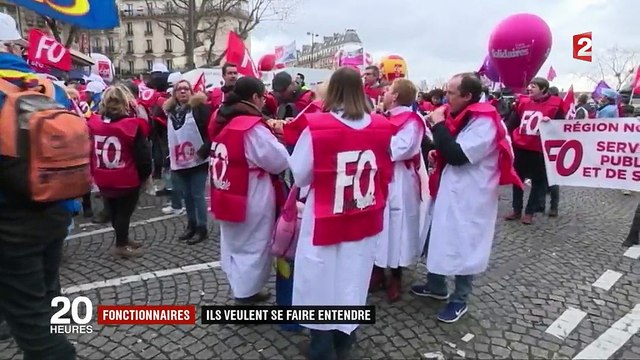 Grève : les fonctionnaires de santé manifestent pour leurs conditions de travail
