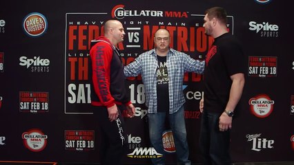 Fedor Emelianenko vs. Matt Mitrione Bellator 172 staredown