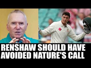 India vs Australia: Allan Border slams Matt Renshaw for running off the field | Oneindia News