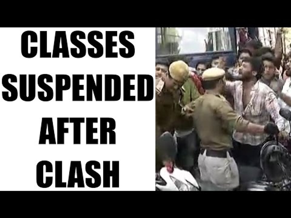 Ramjas College Clash Row : Classes suspended after rioting | Oneindia News